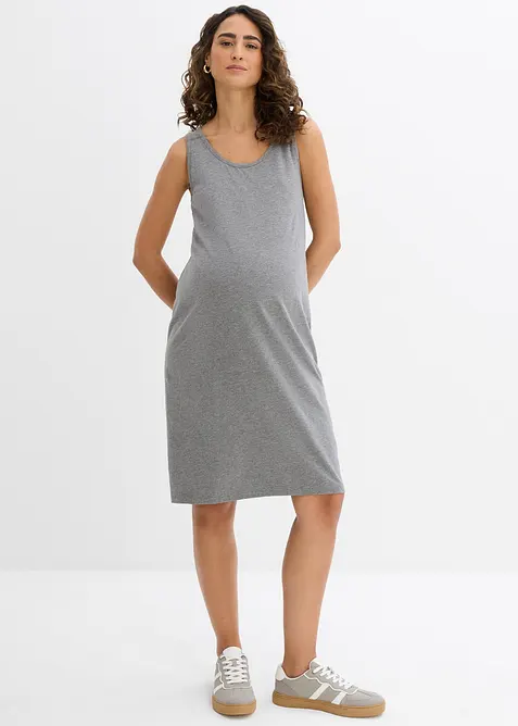 2-i-1-mamma- og ammekjole av bomullsjersey (2-pack), bonprix