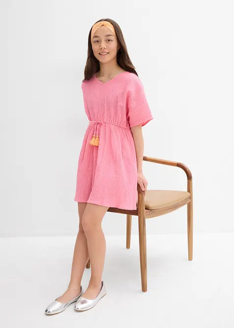 Kaftankjole i strukturert crinkle, bonprix