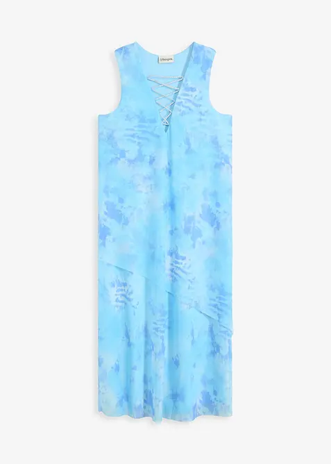 Midikjole med mesh, bonprix