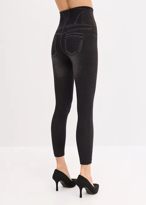 Shape seamless leggings i jeans-look, sterkt figurformende, bonprix