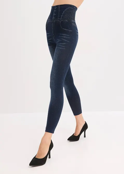 Shape seamless leggings i jeans-look, sterkt figurformende, bonprix