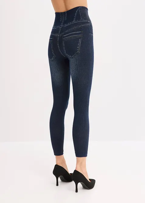 Shape seamless leggings i jeans-look, sterkt figurformende, bonprix