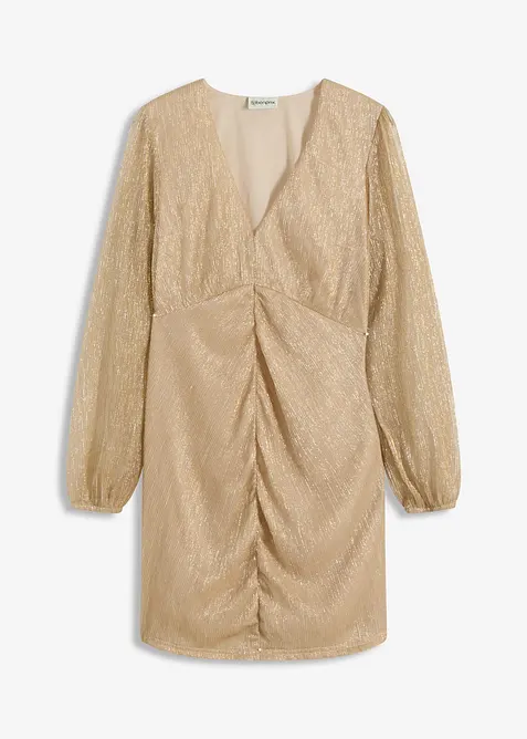 Minikjole med rynking, bonprix