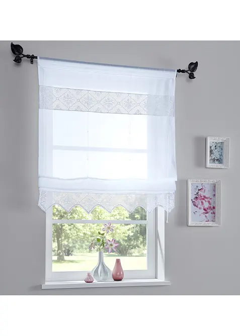 Liftgardin med heklet kant, bonprix