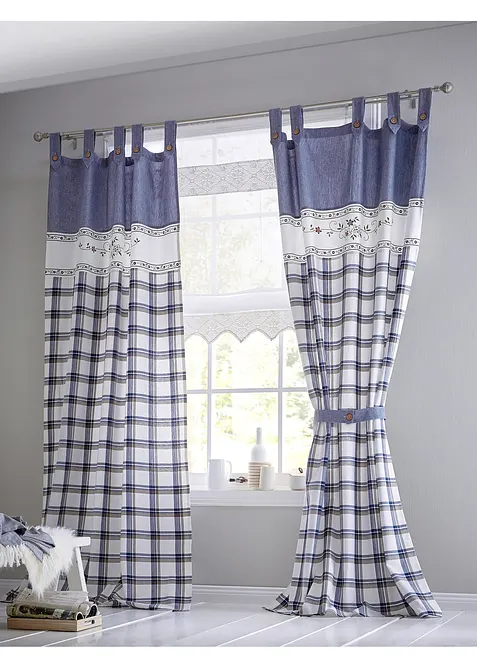 Liftgardin med heklet kant, bonprix