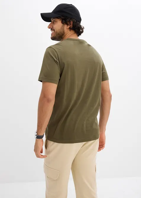 T-skjorte med V-hals (3-pack), bonprix