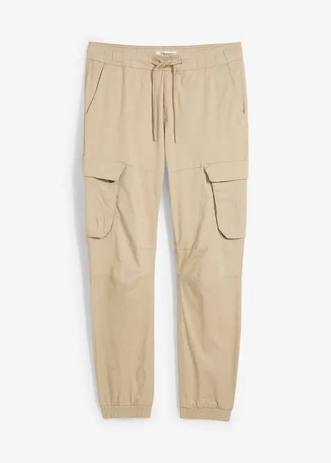 Regular Fit slip on-cargobukse, Straight, bonprix