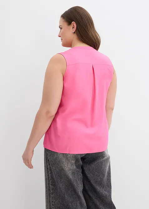 Blusetopp i lett viskose, bonprix