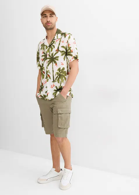 Kortermet skjorte i viskose, Loose Fit, bonprix