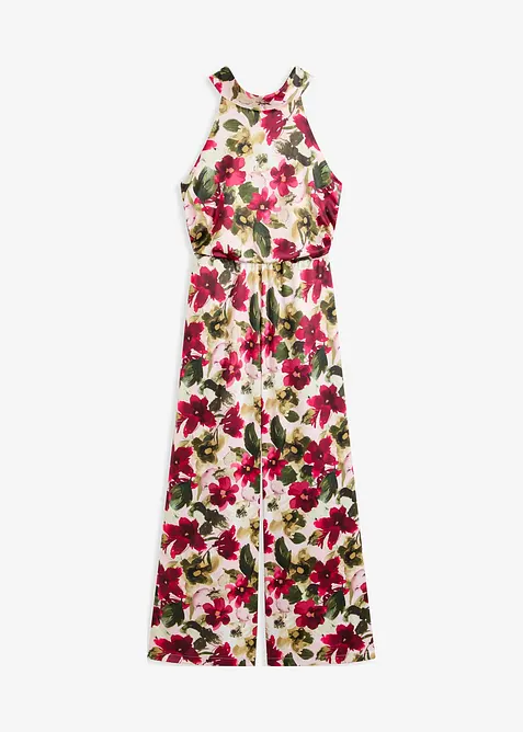 Jumpsuit i glinsende sateng, bonprix