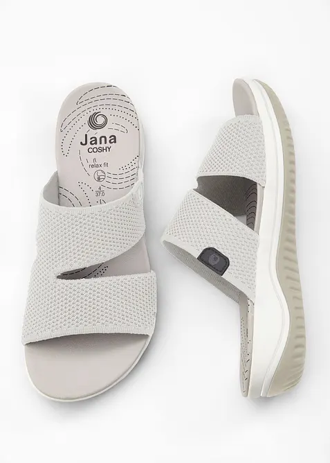 Komfortable kilesandaler med behagelig bredde fra Jana, Jana