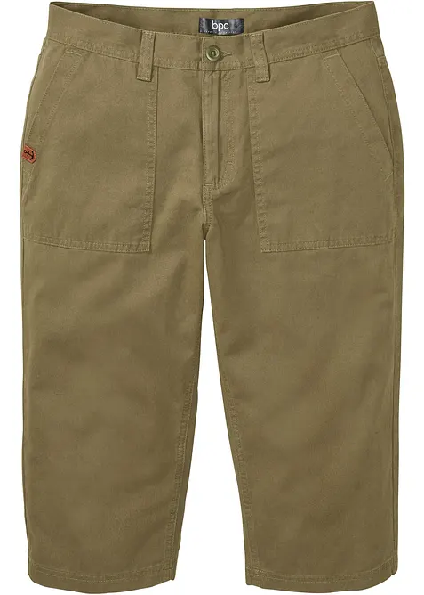 Lang bermudashorts i ren bomull, Regular Fit, bonprix