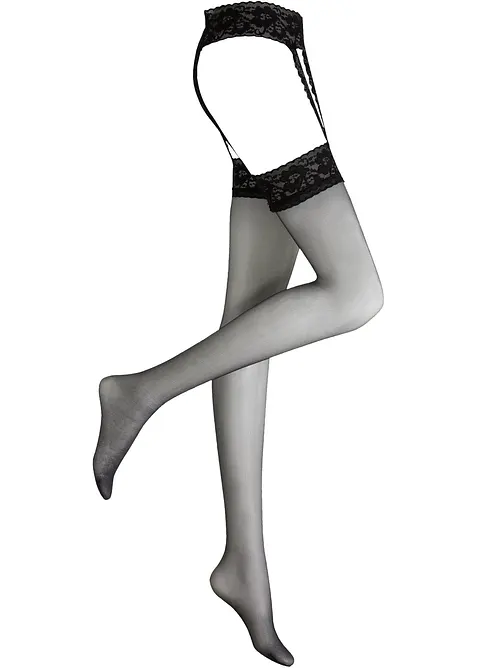 Stay ups med strømpeholder 20 DEN, bonprix