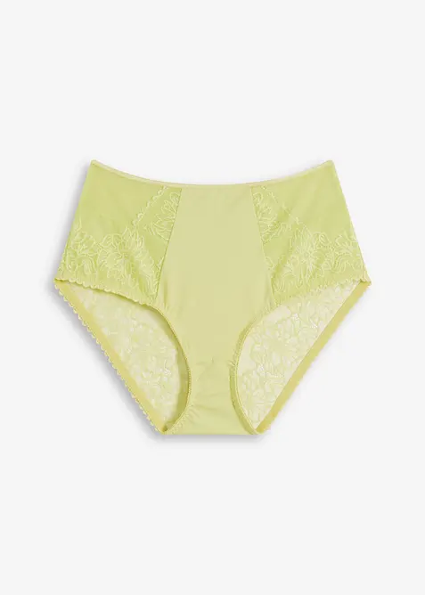 Truse med h&oslash;y midje og delikate blonder, bonprix