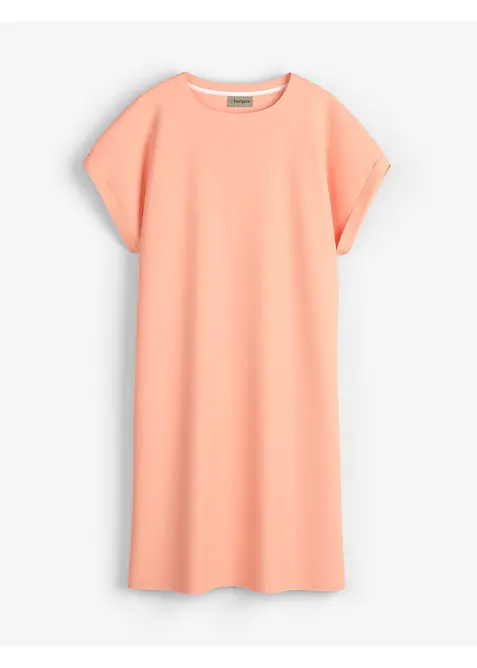 Minikjole i formstabilt interlockmateriale med lommer, bonprix