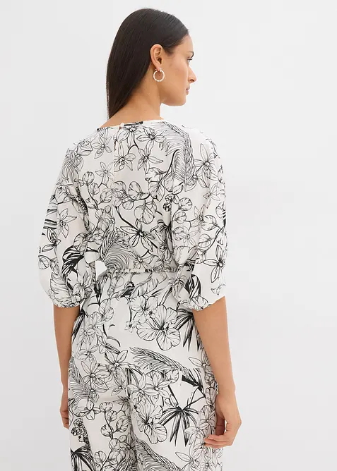 Kortermet bluse av 100% bomull, bonprix