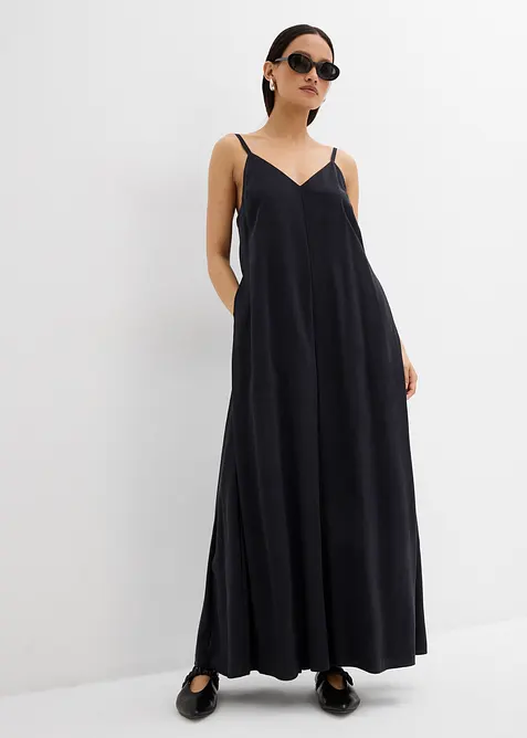 Jumpsuit i viskosemiks med regulerbare stropper, bonprix