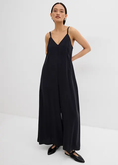 Jumpsuit i viskosemiks med regulerbare stropper, bonprix