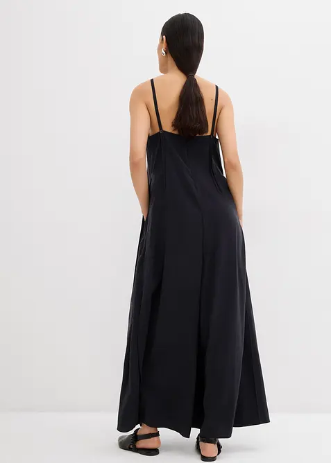 Jumpsuit i viskosemiks med regulerbare stropper, bonprix