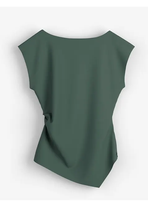 Asymmetrisk topp i behagelig scuba-materiale, bonprix