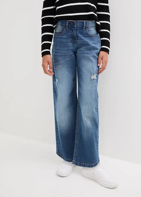 Wide Leg-jeans Mid Waist, bonprix