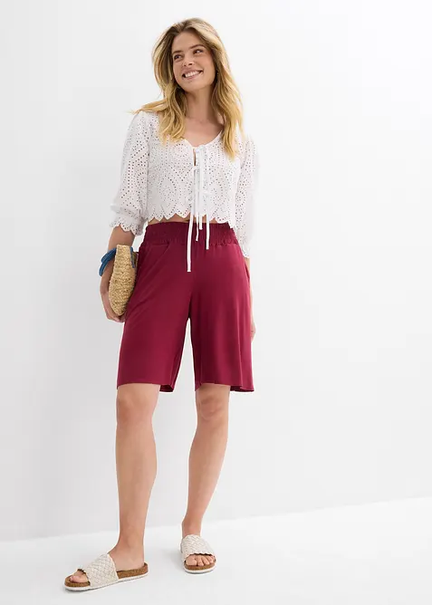 Jersey-bermudashorts i viskosemiks, bonprix