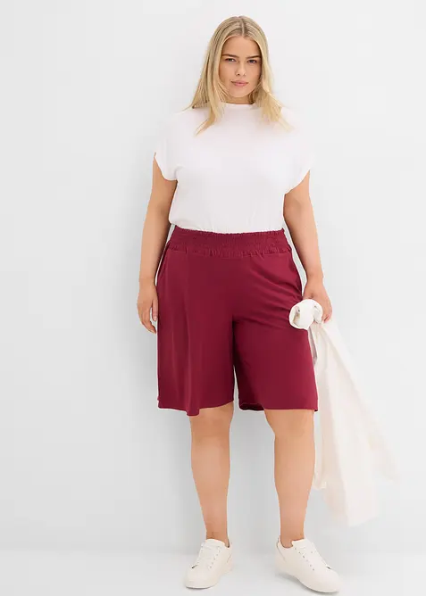 Jersey-bermudashorts i viskosemiks, bonprix