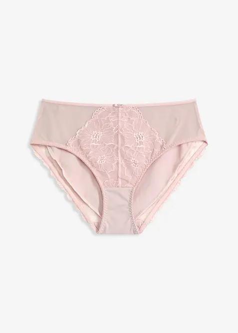 Truse med høy midje og forseggjorte blonder, bonprix