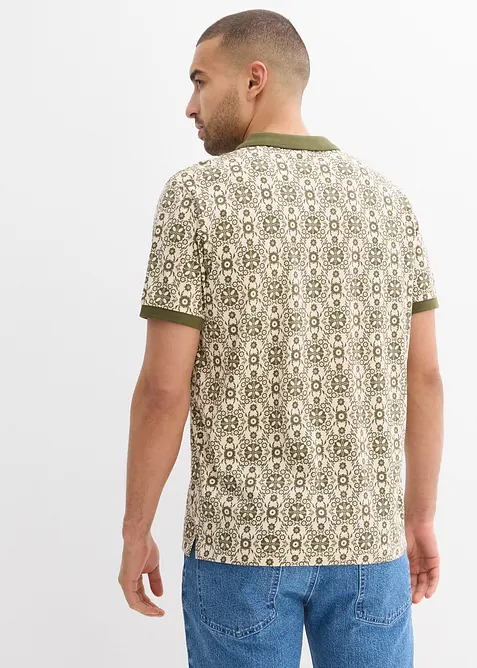 Kortermet poloskjorte i økologisk bomull, bonprix