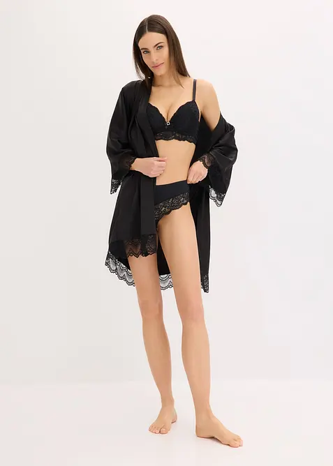 Vattert BH med delikate blonder, bonprix