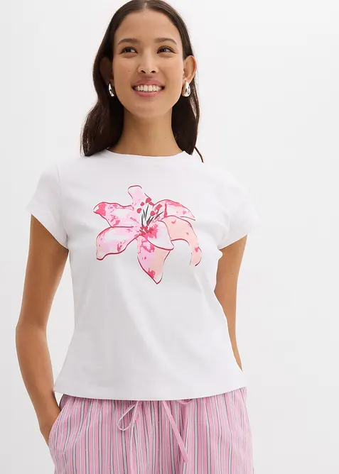 T-skjorte i 100% økologisk bomull, bonprix