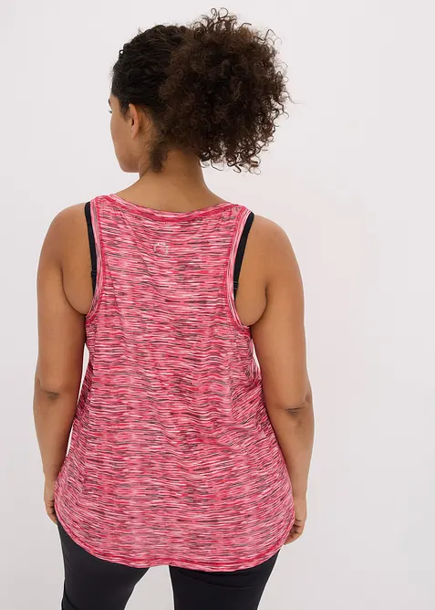 Treningstopp med racerback, hurtigtørkende, bonprix