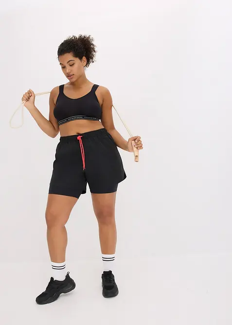 2-i-1-treningsshorts i ultralett materiale, bonprix