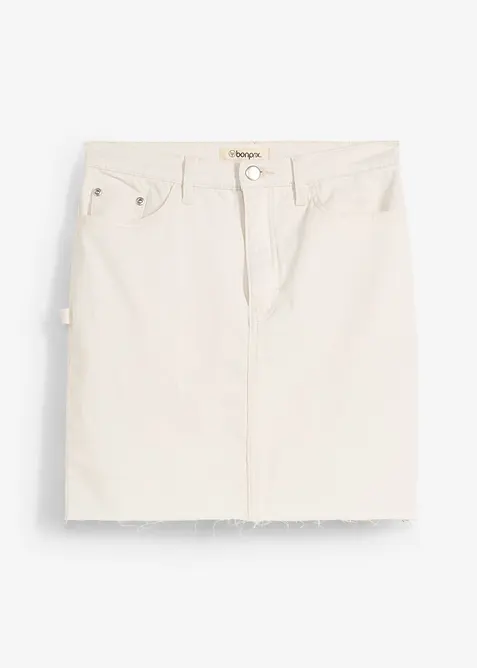 Miniskj&oslash;rt i bomull med elastan, bonprix