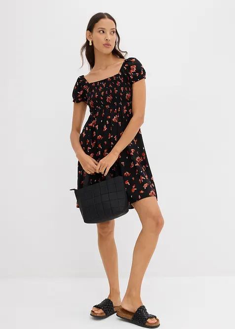 Minikjole i lett viskose, bonprix