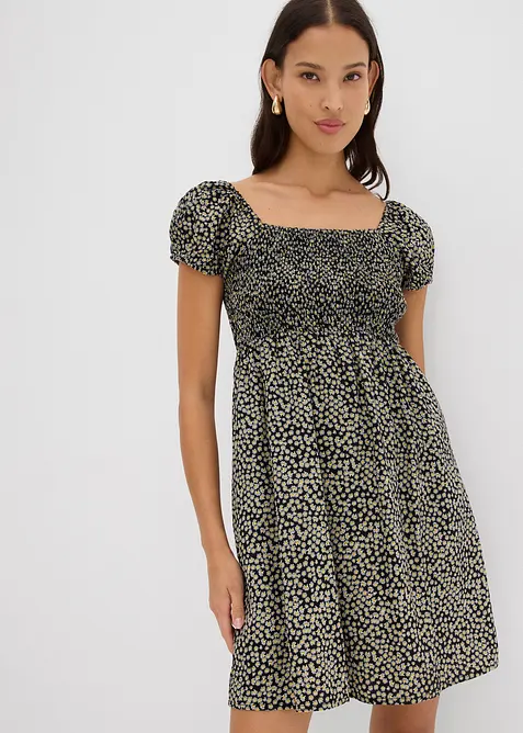 Minikjole i lett viskose, bonprix