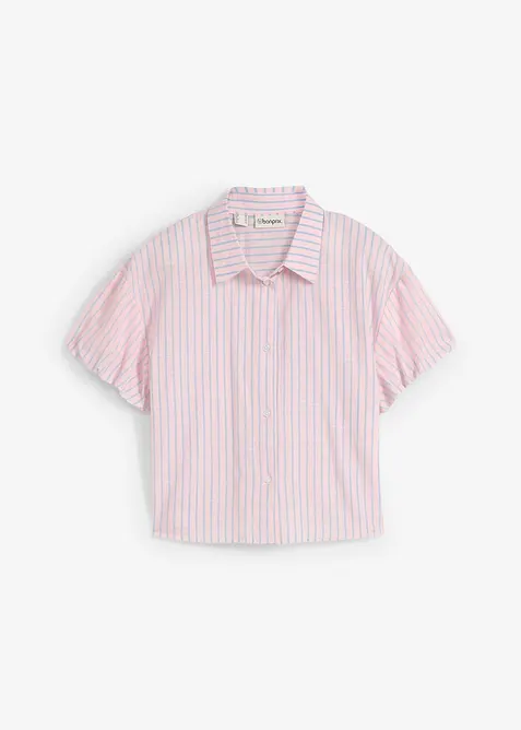 Kortermet bluse av 100% bomull, bonprix