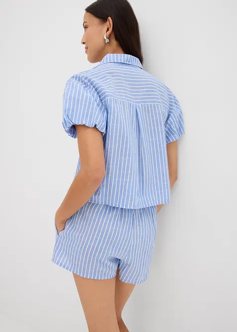 Kortermet bluse av 100% bomull, bonprix