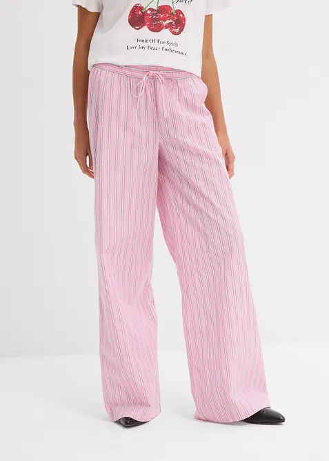 Slip on-bukse av ren bomull, bonprix