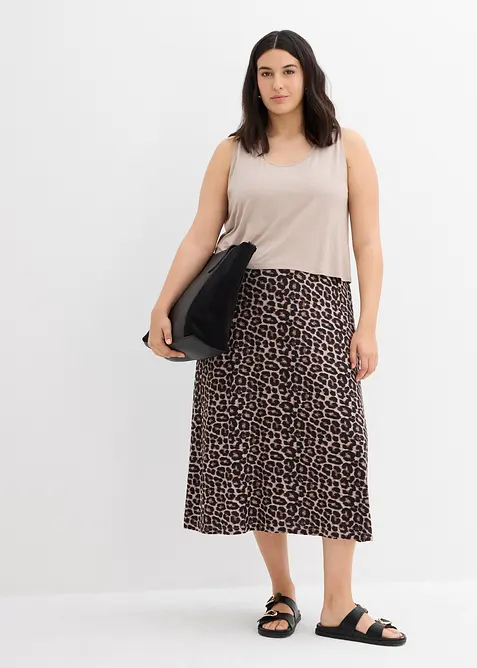 Trikotkjole av fint fallende viskose-/elastanmiks, bonprix