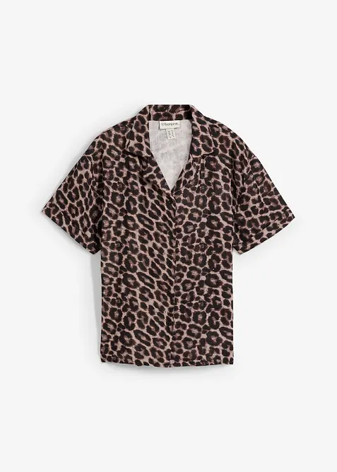 Oversized bluse i musselin, bonprix