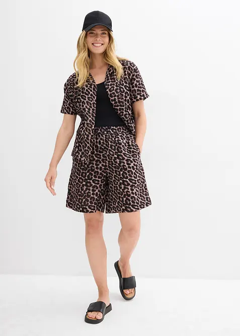 Vid shorts av musselin, bonprix