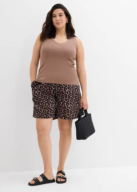 Vid shorts av musselin, bonprix