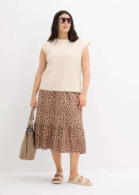 Jerseyskj&oslash;rt av viskosemiks, bonprix