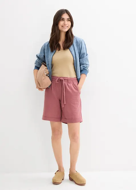 Bermudashorts i paperbag-stil, bonprix