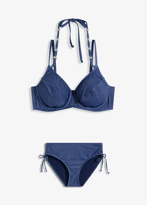 Spile-bikini i denimlook (2-delt sett), bonprix