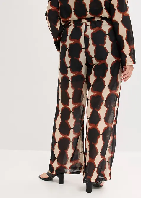 Vid bukse med batikkprint, bonprix