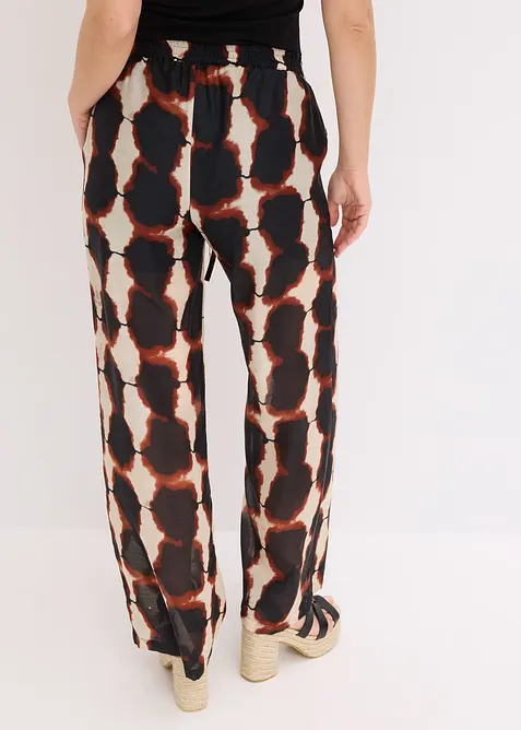 Vid bukse med batikkprint, bonprix