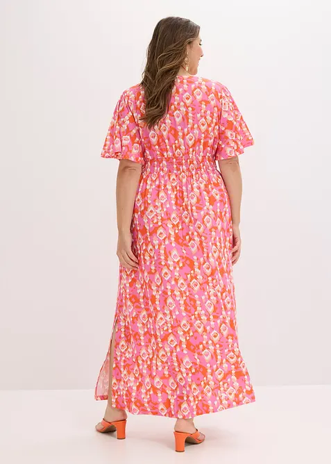 Maxikjole med trykt mønster, bonprix