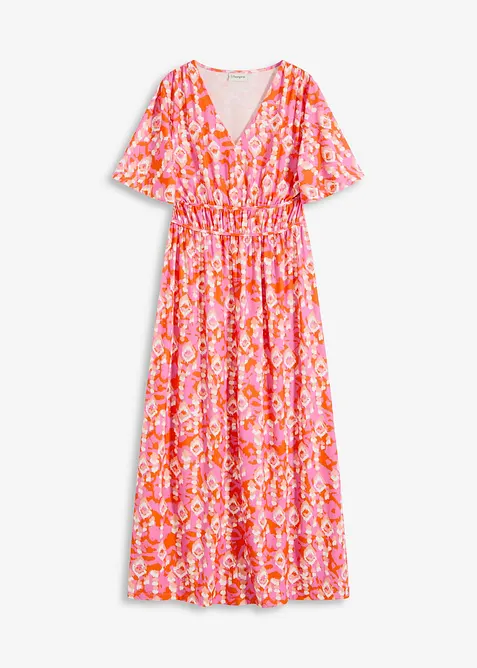 Maxikjole med trykt mønster, bonprix